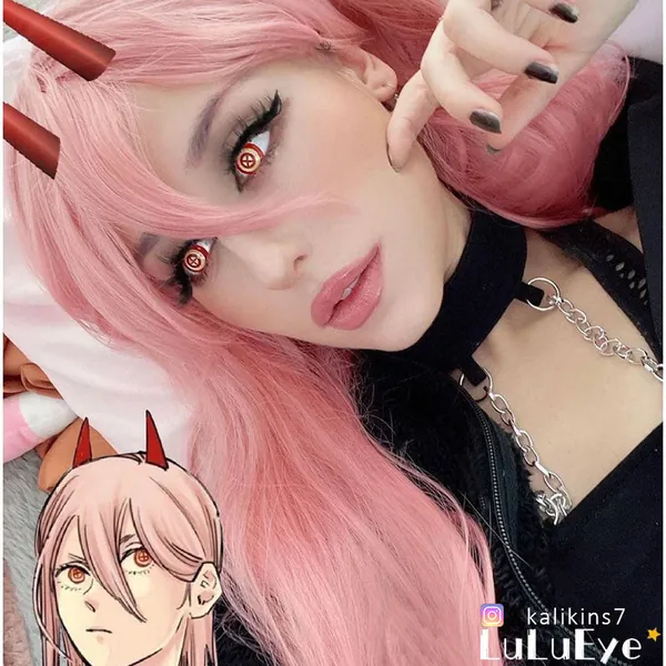 Chainsaw Man Power Cosplay Contact Lenses