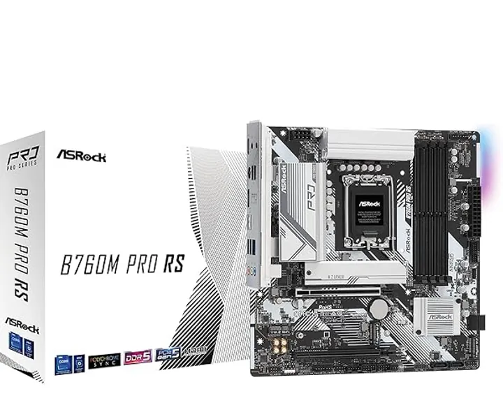 ASRock B760M Pro RS, Intel B760 Mainboard - Sockel 1700, DDR5 - B760M Pro RS