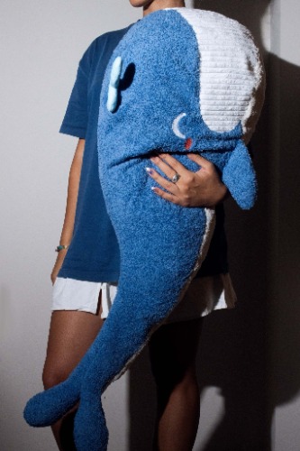 Flip - Soft Kawaii Blue Whale - Blue / 60cm