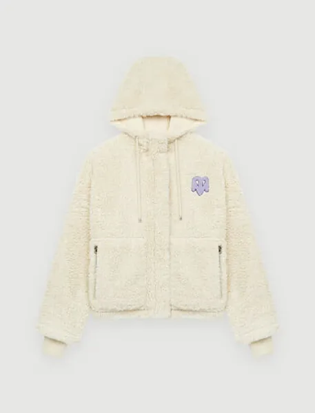 121BAYAVAR Webpelz-Blouson mit Kapuze