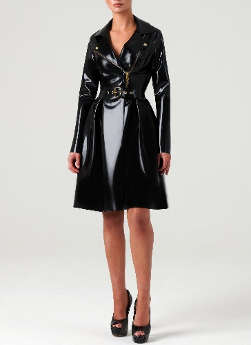 Latex Mayfair Mac | XS / Black and Gold