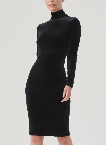 Solitaire Dress - Velvet | Black / XS
