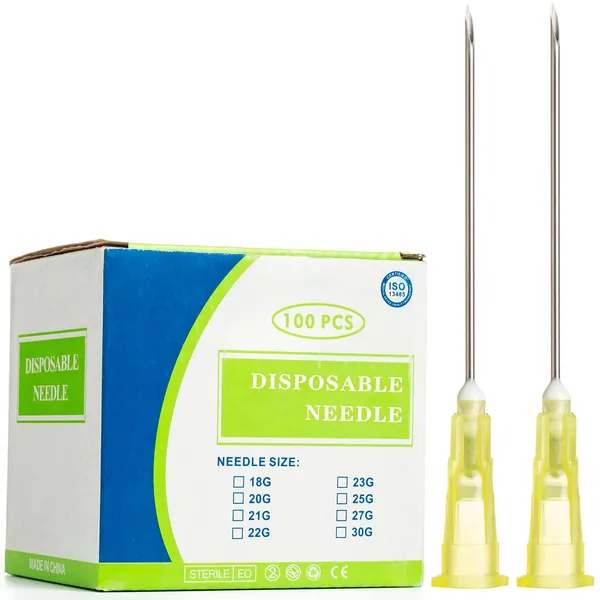 100 Stück Edelstahl Abgabe Tube 19G/20G/24G, einzeln verpackt (20G-38mm) - 20g-38mm