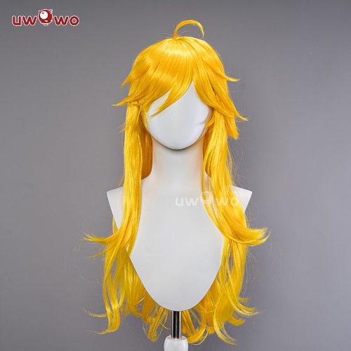 Uwowo Anime Panty & Stocking with Garterbelt Panty Angel Cosplay Wig Yellow Long Hair