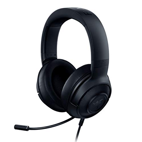 Razer Kraken X Ultralight Gaming Headset: 7.1 Surround Sound - Lightweight Aluminum Frame - Bendable Cardioid Microphone - for PC, PS4, PS5, Switch, Xbox One, Xbox Series X|S, Mobile - Black - Black - Kraken X
