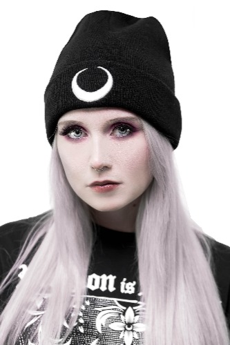 Luna Beanie [B] | One Size / Black / 100% Super Soft Acrylic made in CN