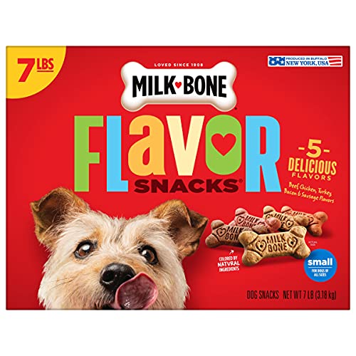 Milk-Bone Flavor Snacks Dog Treats - 7 Pound (Pack of 1) - Small