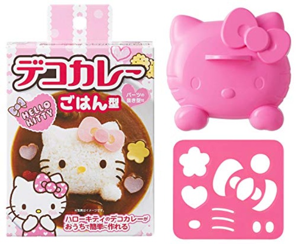 OSK LS-7 Cutter, Deco Curry, Hello Kitty, Curry Rice Mold, Made in Japan, Fashionable, Cute, Cookware, Characters, Children, Present, Gift - Hello Kitty