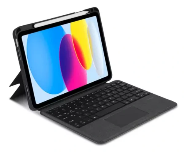 Teclado Para iPad Pro 12.9 3ra 4ta 5ta 6ta generación Y Chip M4 Carrello Combo Touch Funda Y Teclado Para iPad Apple Color Negro