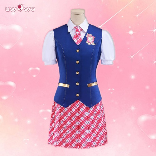 【Pre-sale】Uwowo Collab Series: Barbie Cosplay Princess Charm School Uniform Girl JK Uniform Halloween Carnival Party Dress | S