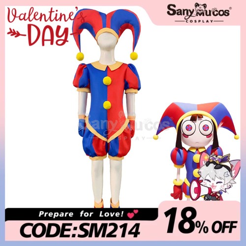 【In Stock】Halloween Cosplay Anime The Amazing Digital Circus Cosplay Pomni Cosplay Costume Deluxe Edition - 150