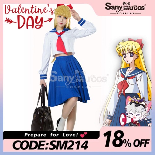 【In Stock】Anime Sailor Moon Crystal Cosplay Sailor Venus Minako Aino Uniform Cosplay Costume - M