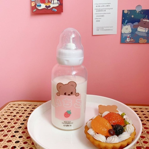 Baby Bear Bottles - Japanese Starwberry Bear