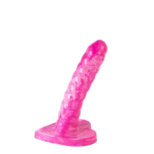 Wirly 2 Slim Dildo - Pink Marble Dildo