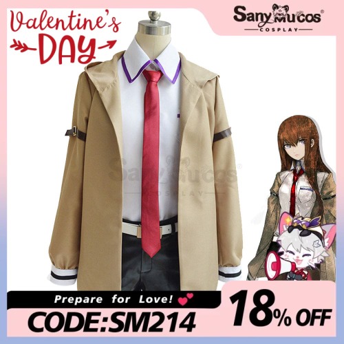 【In Stock】Anime Steins;Gate Cosplay Kurisu Makise Cosplay Costume Plus Size - M