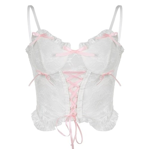 Nymphette Lace Crop Top - S