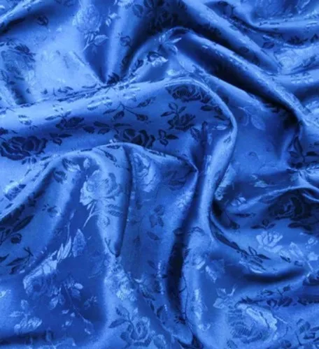 Blue Kimono Jacquard fabric