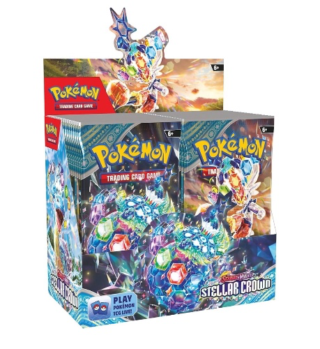 Pokemon TCG Scarlet and Violet 7 Stellar Crown Booster Display : Amazon.com.au: Toys & Games