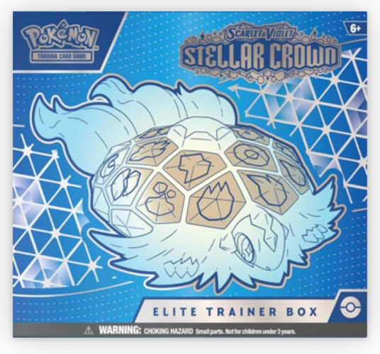 Pokemon TCG Scarlet & Violet 7 Stellar Crown Elite Trainer Box : Amazon.com.au: Toys & Games