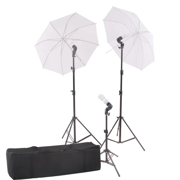 StudioFX Photography Photo Portrait Studio 600W Day Light Umbrella Continuous Lighting Kit by Kaezi CHDK3
