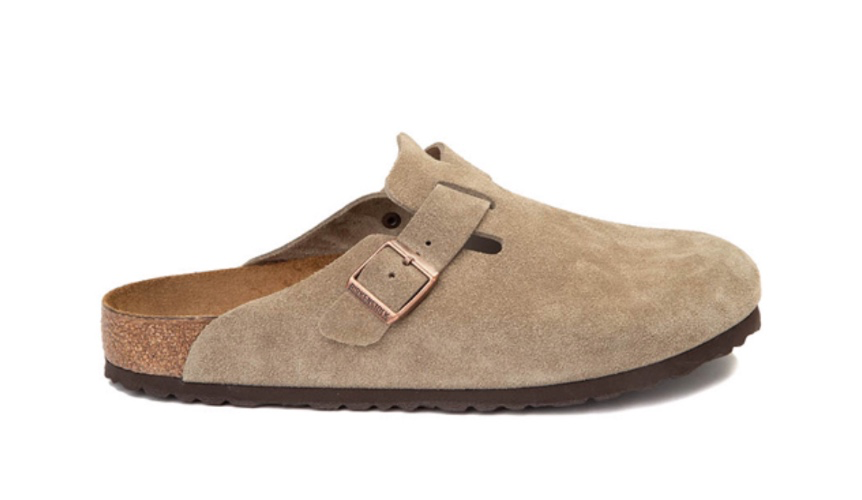 Womens Birkenstock Boston Soft Footbed Clog - Taupe
