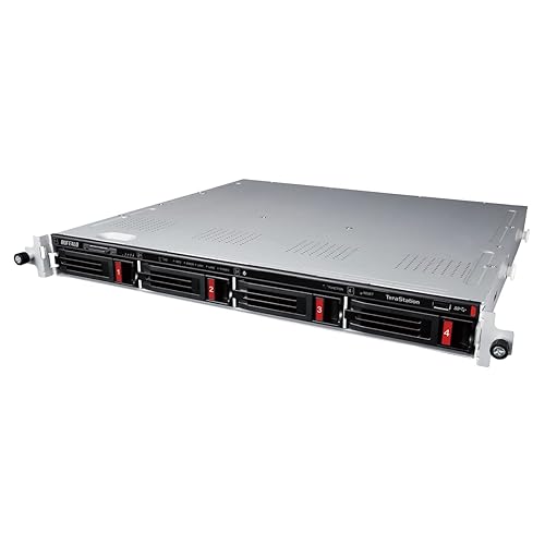 BUFFALO TeraStation Essentials 4-Bay Rackmount NAS 32TB (4x8TB) with HDD Hard Drives Included 2.5GBE / Computer Network Attached Storage/Private Cloud/NAS Storage/Network Storage/File Server - 32 TB