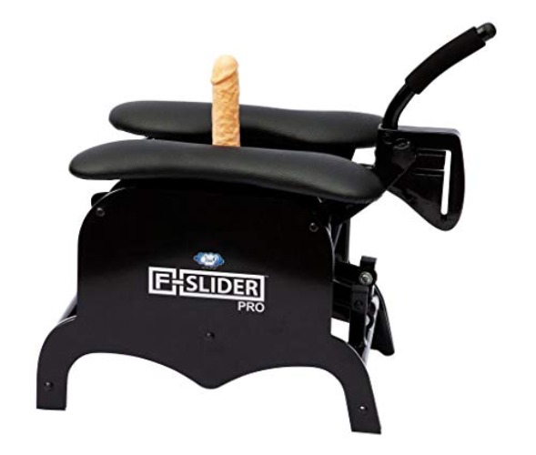 Cloud 9 Novelties F-Slider Pro Heavy Duty Self Pleasuring Sliding Chair with Accessories, Black