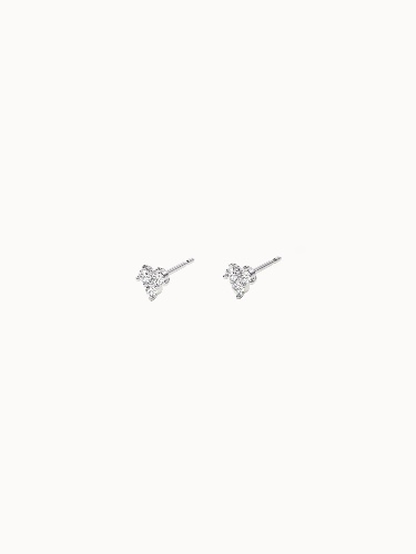 Diamond Cluster Studs - Pair (2 Earrings)