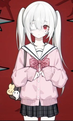 Blostirno Women's Cardigan Sweater V Neck Button Down Knit JK School Uniform Cardigans Girls Long Sleeve Coat with Pockets - Large - Light Pink