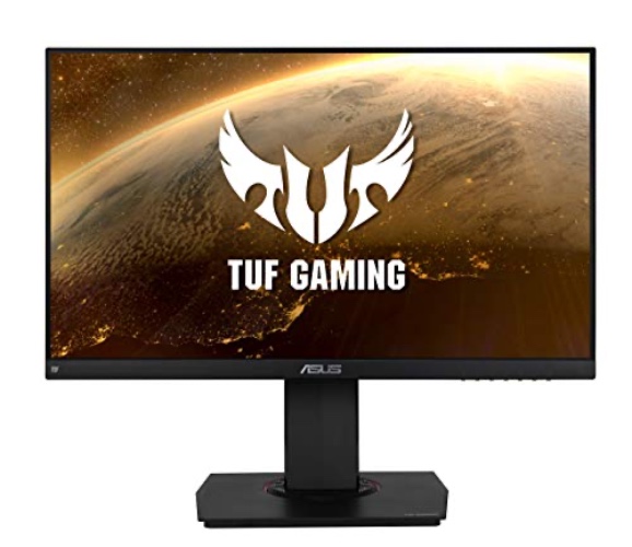ASUS TUF Gaming VG249Q 23.8” Monitor 144Hz Full HD (1920 x 1080) 1ms IPS ELMB FreeSync Eye Care DisplayPort HDMI D-Sub,Black - 24" 144Hz - Monitor