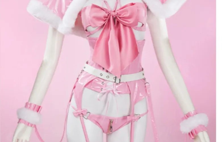 Pink Bowknot Valentine Style Sexy Lingerie