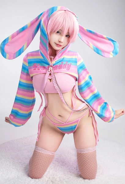 Ensemble de Lingerie Sexy avec Oreilles de Lapin