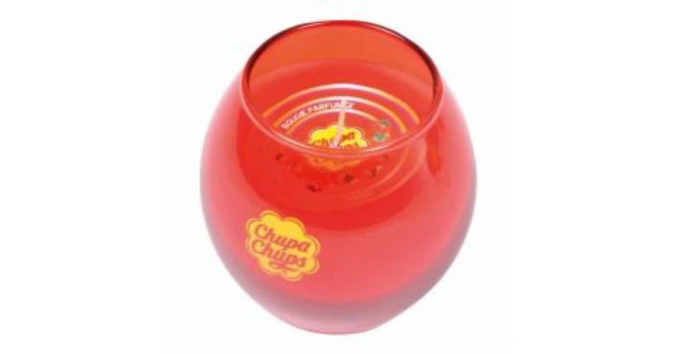 Bougie Parfumée en Verre "Chupa Chups" Fraise