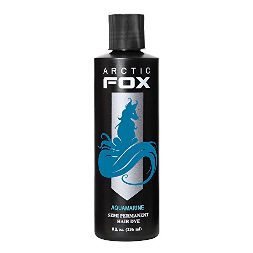 ARCTIC FOX CRUELTY FREE 100% VEGAN SEMI PERMANENT HAIR COLOUR DYE (236 ml, AQUAMARINE) - 236 ml (Pack of 1) - AQUAMARINE