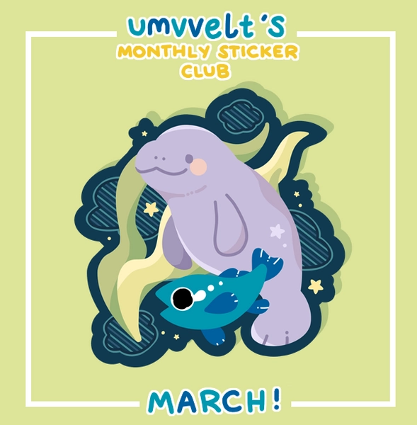 Manatee Appreciation (Glitter Vinyl)