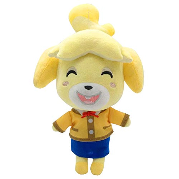 Ycixri Animal Crossing New Leaf Plush Toy Suitable for Collection, Animal Crossing: New Horizons Stuffed Doll Toy for Boy Girl Christmas Halloween Birthday Gift, 8“ (Isabelle)