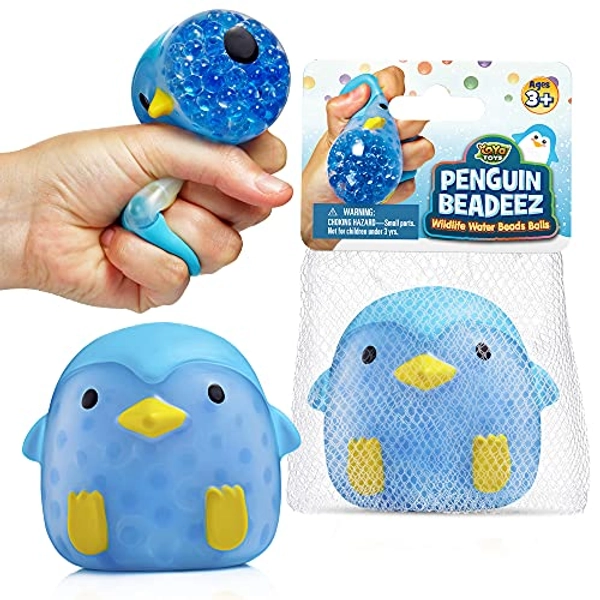 YoYa Toys Penguin Squeeze Ball Fidget Toy | Fidget Stretch Ball for Hand Strength, Occupational Therapy | Colorful Ball