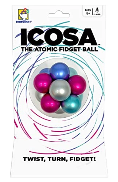 Brainwright - Icosa Ice - The Atomic Fidget Ball. Twist, Turn, Fidget!