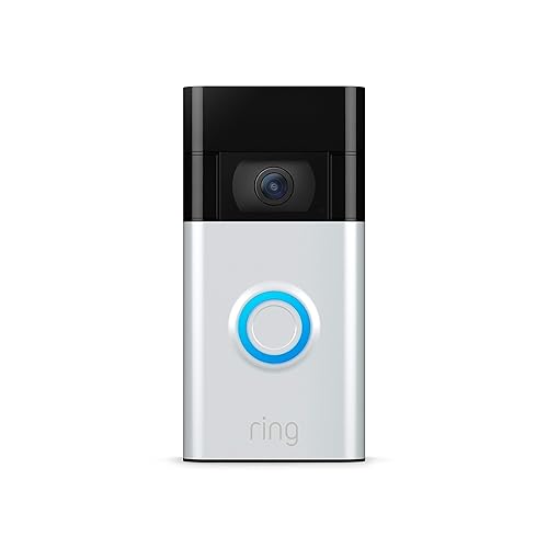 Ring Video Doorbell - 1080p HD video, improved motion detection, easy installation (2020 release) – Satin Nickel - Satin Nickel - Doorbell only