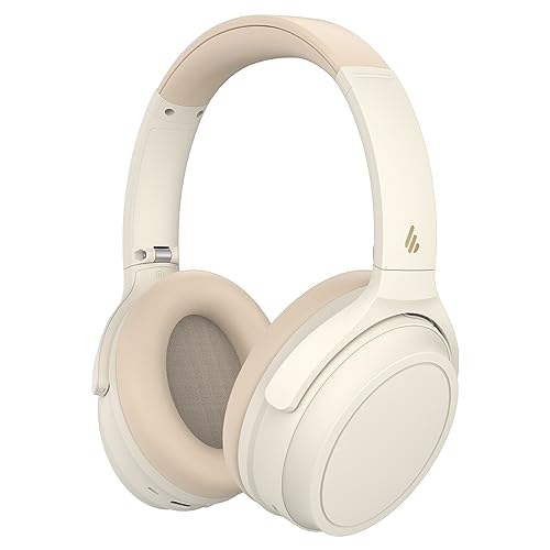 Edifier WH700NB Wireless Active Noise Cancellation Over-Ear Headphones, Bluetooth 5.3 Foldable Lightweight Headset, Dual Device Connection, 68-Hour Battery Life, for Travel, Home Office - Ivory - ivory