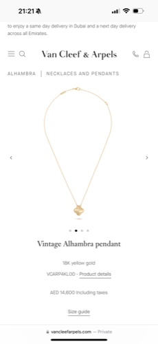 Van Cleef necklace