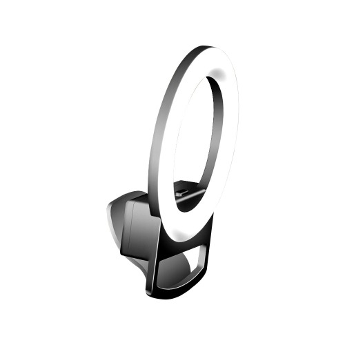 Clip-On Mini Phone Selfie Ring Light - Ink Black