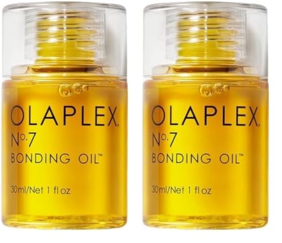Olaplex No. 7 Bonding Oil, Concentrated High Shine Oil, Heat Protectant, Vi - Yellow - 1.01 Fl Oz (Pack of 2)