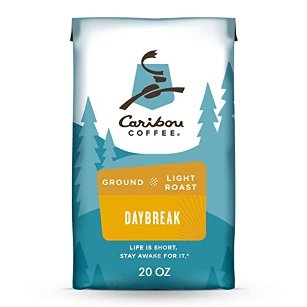 Caribou Coffee, Light Roast Ground Coffee - Daybreak Morning Blend 20 Ounce Bag