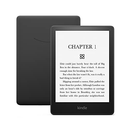 Amazon Kindle Paperwhite (16 GB) – Now with a larger display, adjustable warm light, increased battery life, and faster page turns – Black - Without Kindle Unlimited - 16 GB - Black