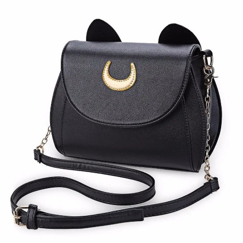 Neko Luna Cat Purse for Magical Girls in Black or White - Black
