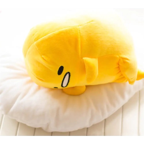 Gudetama Egg Yolk Pillow 40cm x 30cm for Cute Home Decor - Sideways