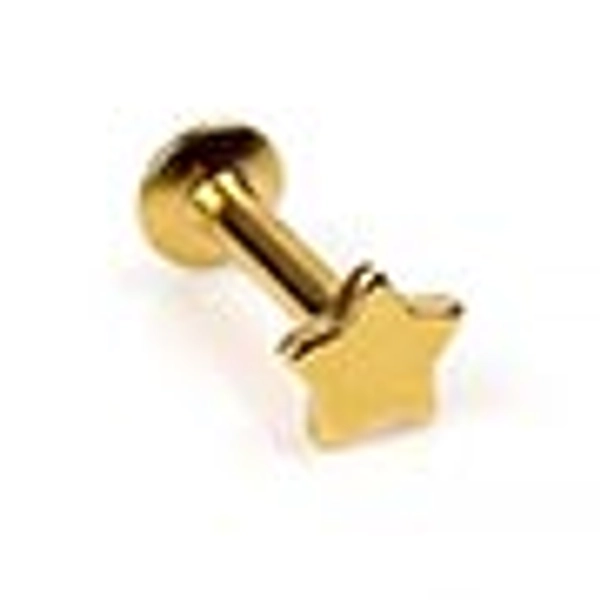 Internally Threaded Steel Star Labret