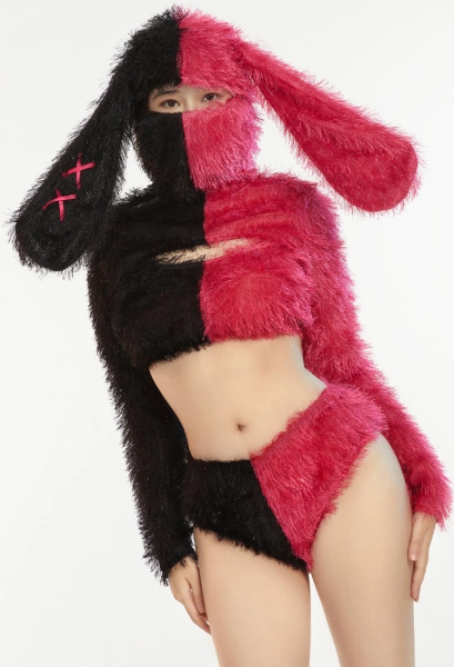Bunny Ear Two-Piece Lingerie Set