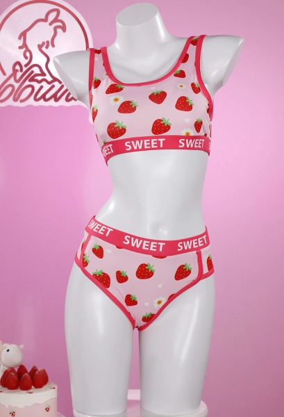 Strawberry Sexy Lingerie Set